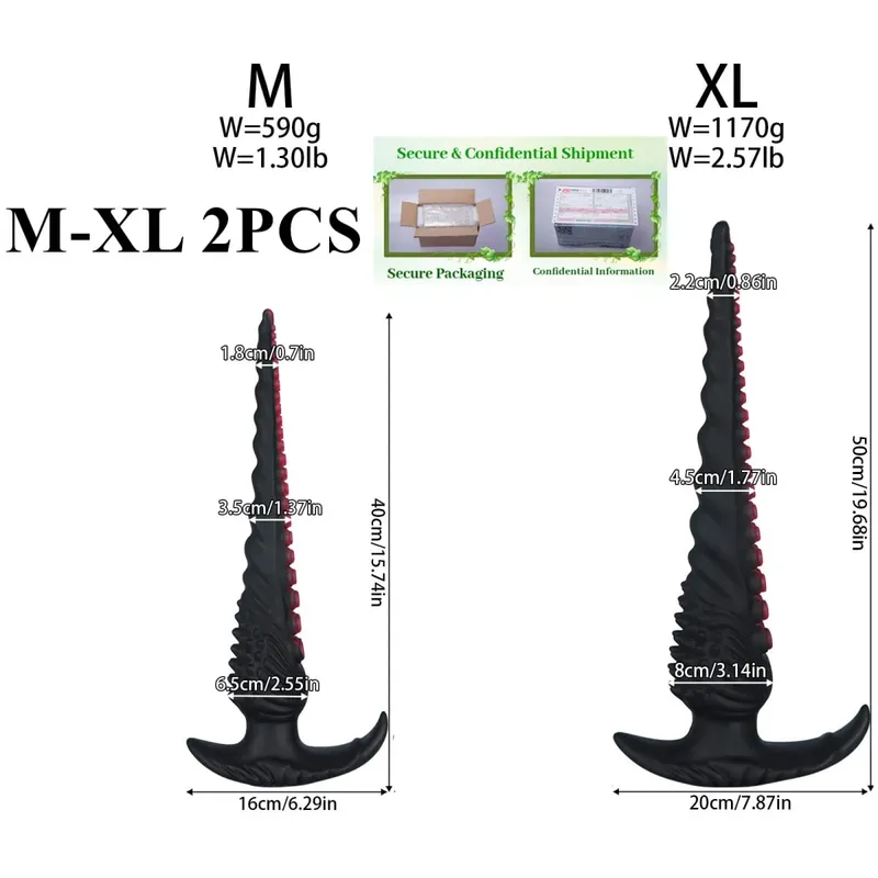Super Long Huge Anal Plug Fantasy tentacle Anal trainer Dilator Plugs Thick dildo Big Butt Plug Sex Toys for Women Men butt plug