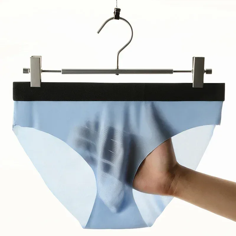 3PC Ice silk texture briefs, sobrang lamig sa balat sa tag-araw, tamasahin ang silky touch