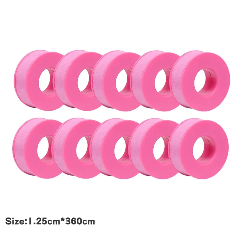 5/10Rolls Silicone Gel Tape for Lash Extensions Non-Woven Breathable Sensitive‑Skin Under‑Eye Patch Lash Tape Makeup Tool Supply