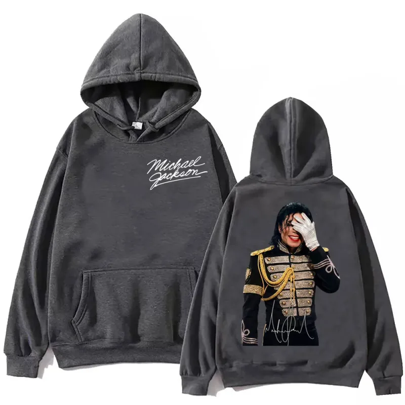 90's Classics Michael Jackson Graphic Hoodies Men Women Harajuku Rock Style Pullovers Vintage Fashion Long Sleeve Sweatshirts