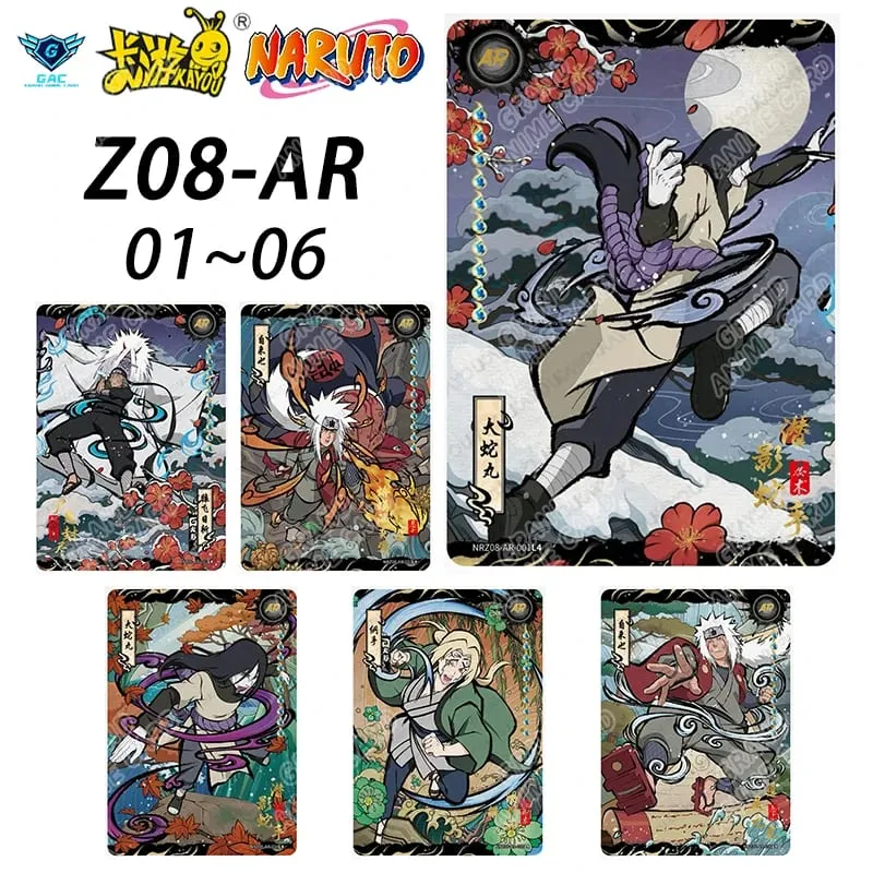 Kayou Naruto New T4W8 T2W9 Anime Rare Card Full Series ASP BP PU HR AR CR MR UR Complete Set Anime Collection Card Kids Toy Gift