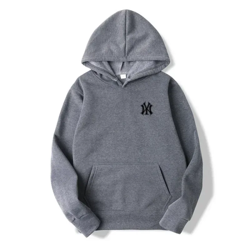 Men's and Women's Casual Fashion Trend Fleece Hooded Hoodies Spring Fall Outdoor Sweatshirt Popular Font Print Pullovers Coat