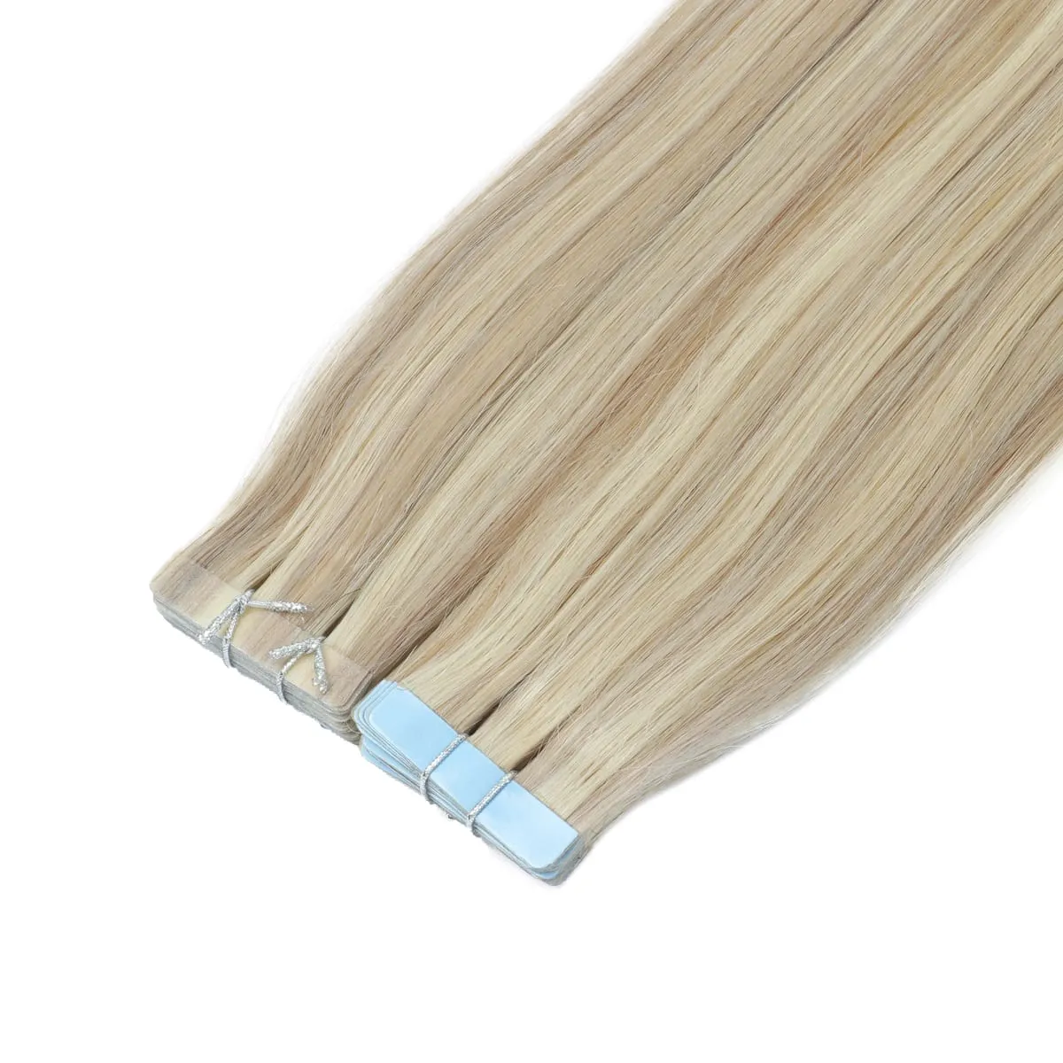 MRS Hair 4x0.8cm HAIR Tape in Hair Extensions Human Hair Natural Real Skin Weft Adhesive Tape Ins 20pcs