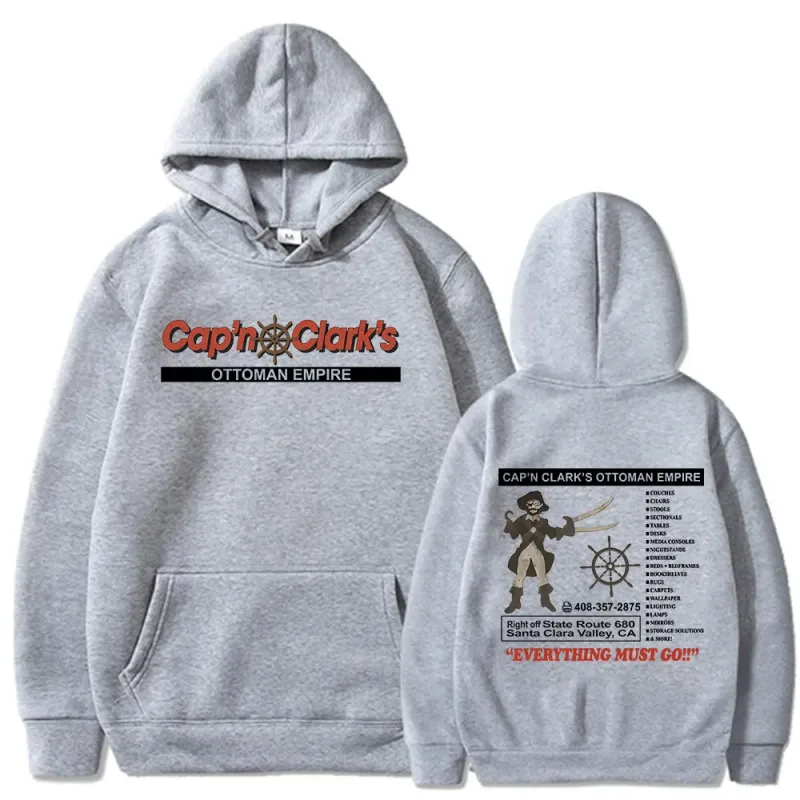 Backrooms Cap'n Clark's Ottoman Empire Pirate Hoodies Men's Women Clothing Casual Long Sleeves Hooded Sweatshirts Streetwear