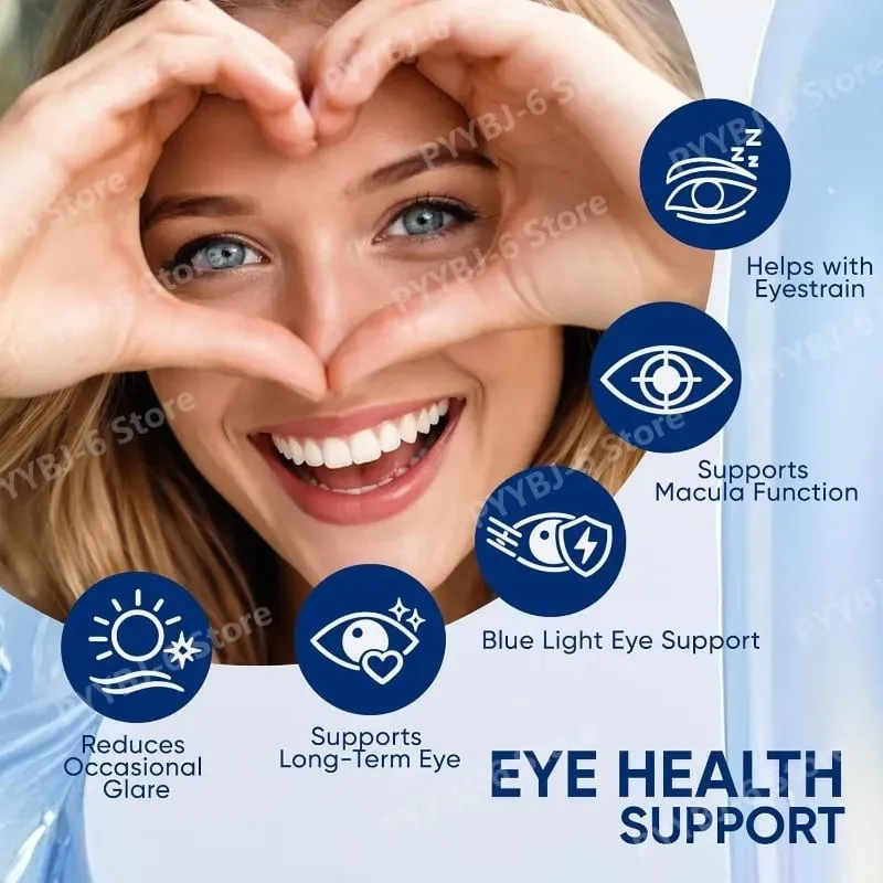 15-in-1 Advanced Eye Formula Lutein Zeaxanthin Bilberry Extract Vitamin C & E Supports Eye Health 60 Veggie Capsules for adult