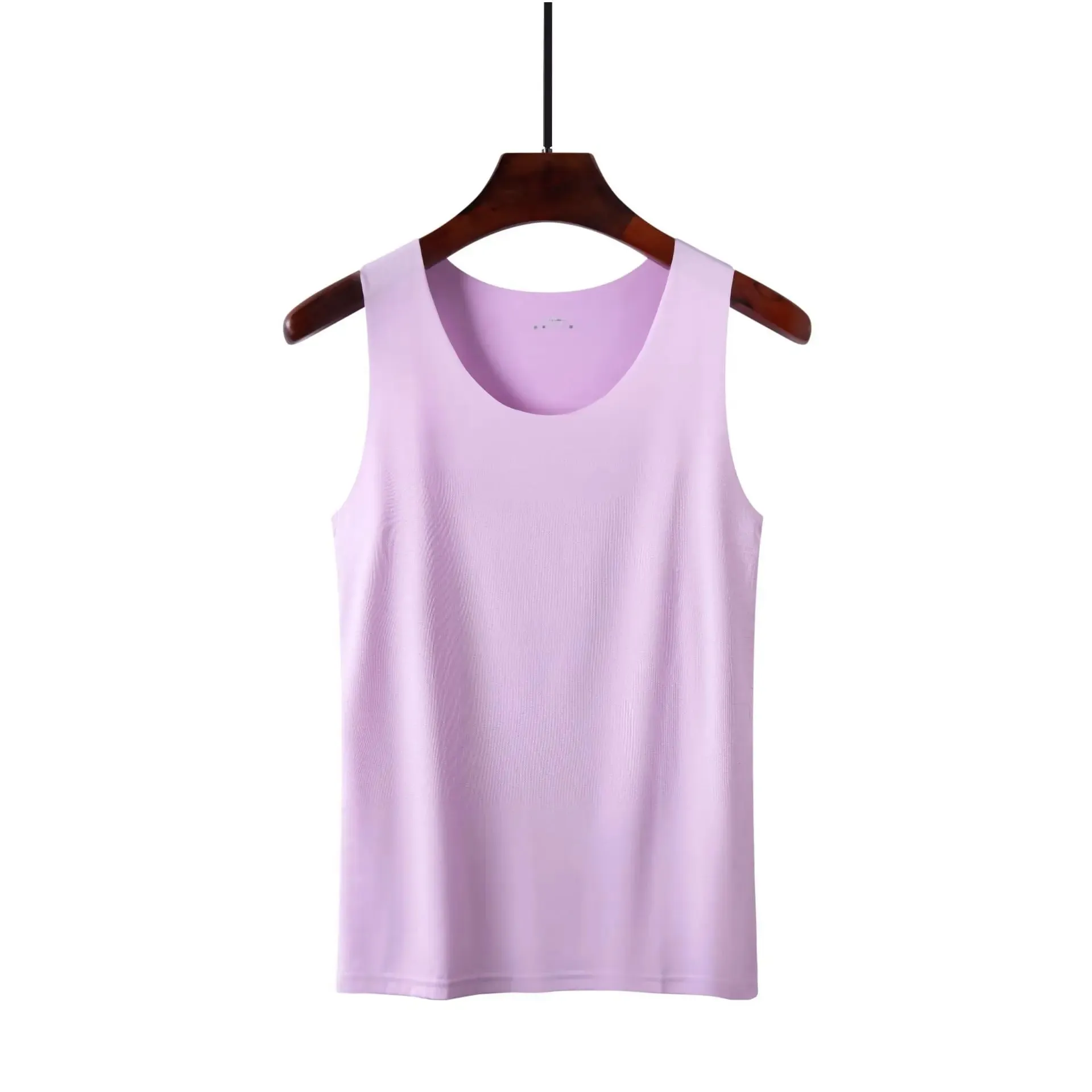 1pcs Ice Silk Tank Tops Seamless Mens Vest Sleeveless Sport Bodysuit Vest Clothing Women Casual Summer Tank Undershirts Cool Gym