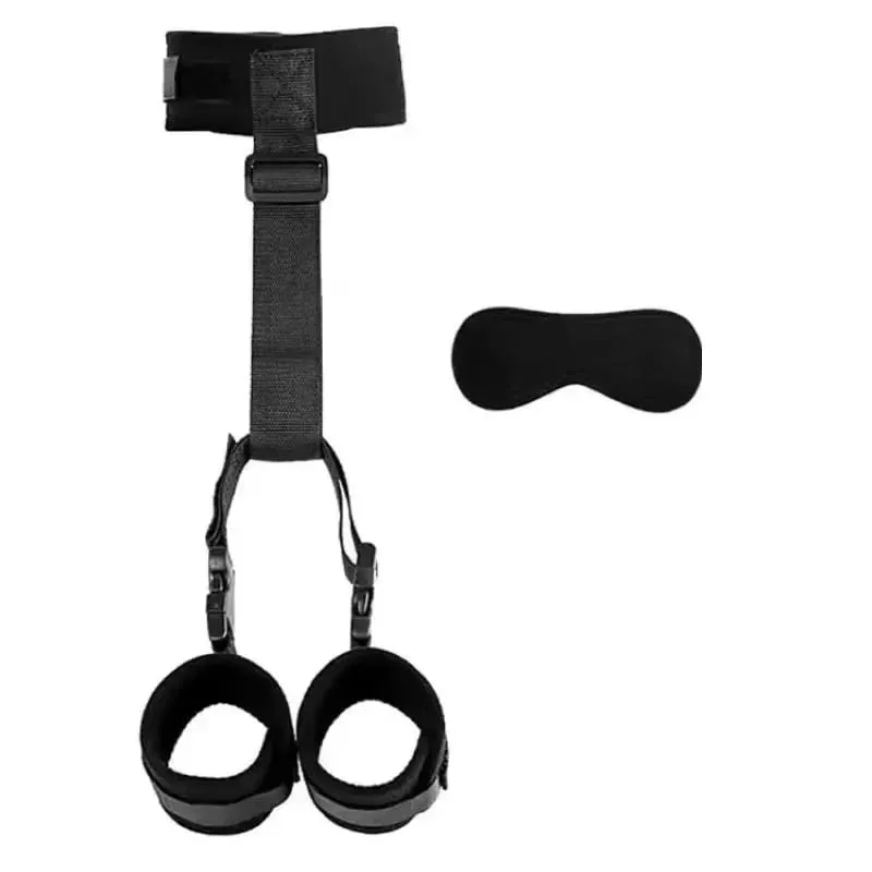 No Vibrator Bdsm Bondage Set Restraint Adult Game Handcuff Neck Collar Wrist Mouth Gag Strap Fetish Sex Toys For Woman Couples