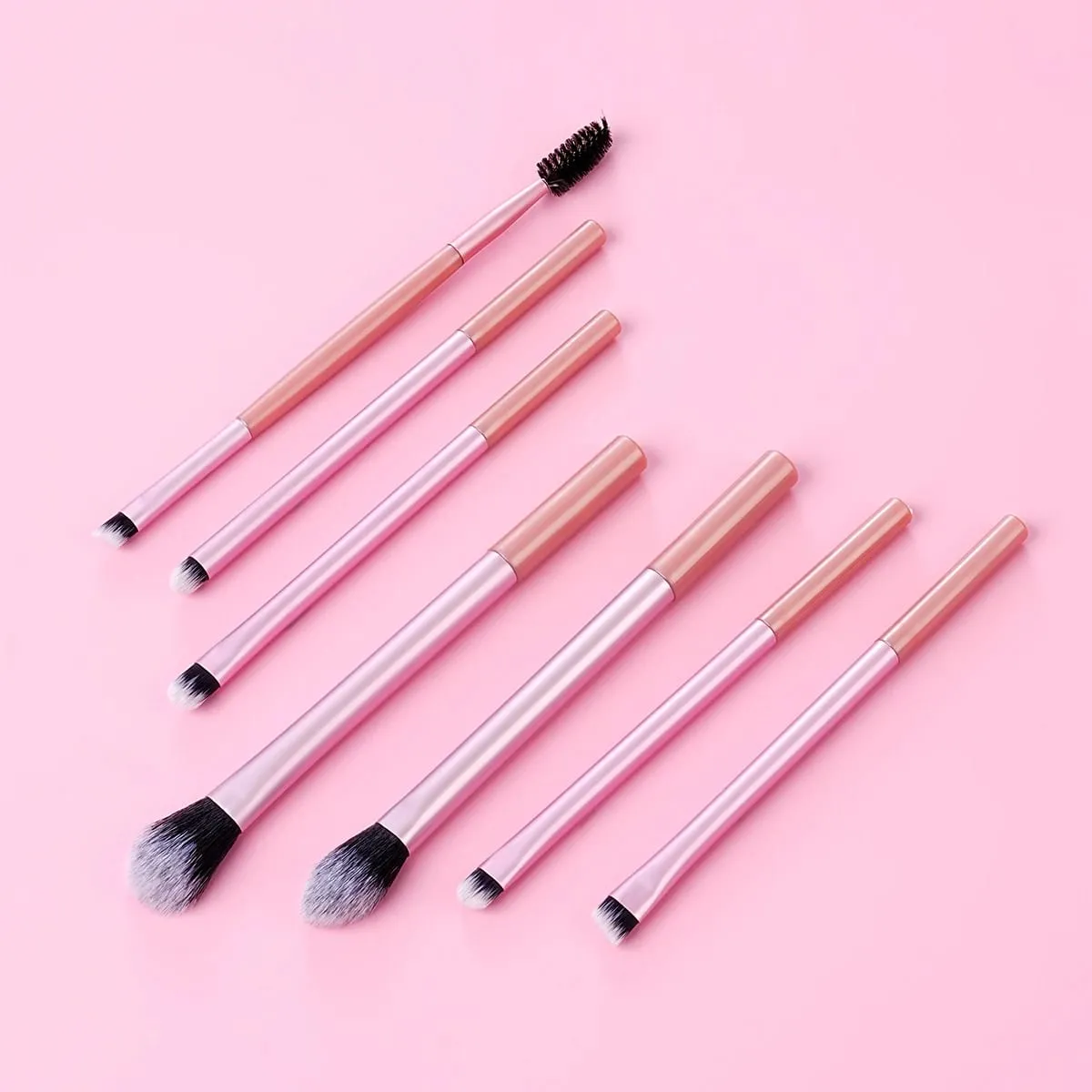 9 PCS Makeup Brush Set Soft Bristles Include Professional Eye Makeup Brushes Eyebrow Razor Silicone Eyeliner Stencils