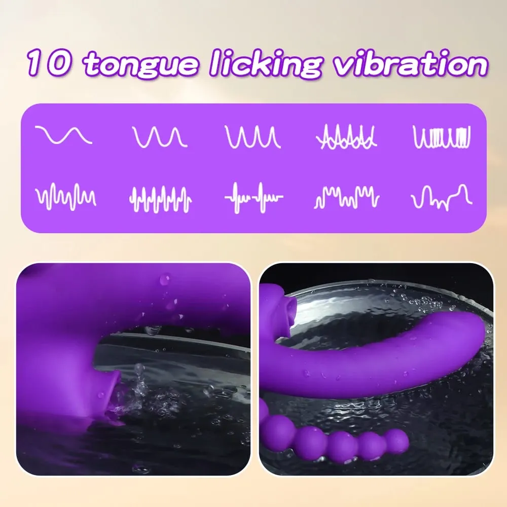 3 i 1 Tapping Flapper Vibrator Analsex Klitoris Klit Sucker Stimulator Sexlegetøj Kvinde Slikker Sutte Vibratorer Voksenvarer