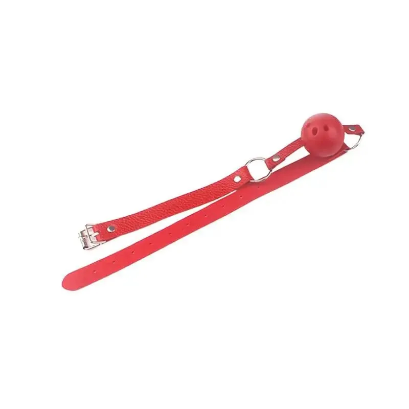 4 Χρώματα Faux Leather Mouth Gag Ρυθμιζόμενη πλαστική μπάλα για ενήλικες Παιχνιδομηχανές ρόλων Αξεσουάρ για ζευγάρια Bondage σεξουαλικά παιχνίδια▪