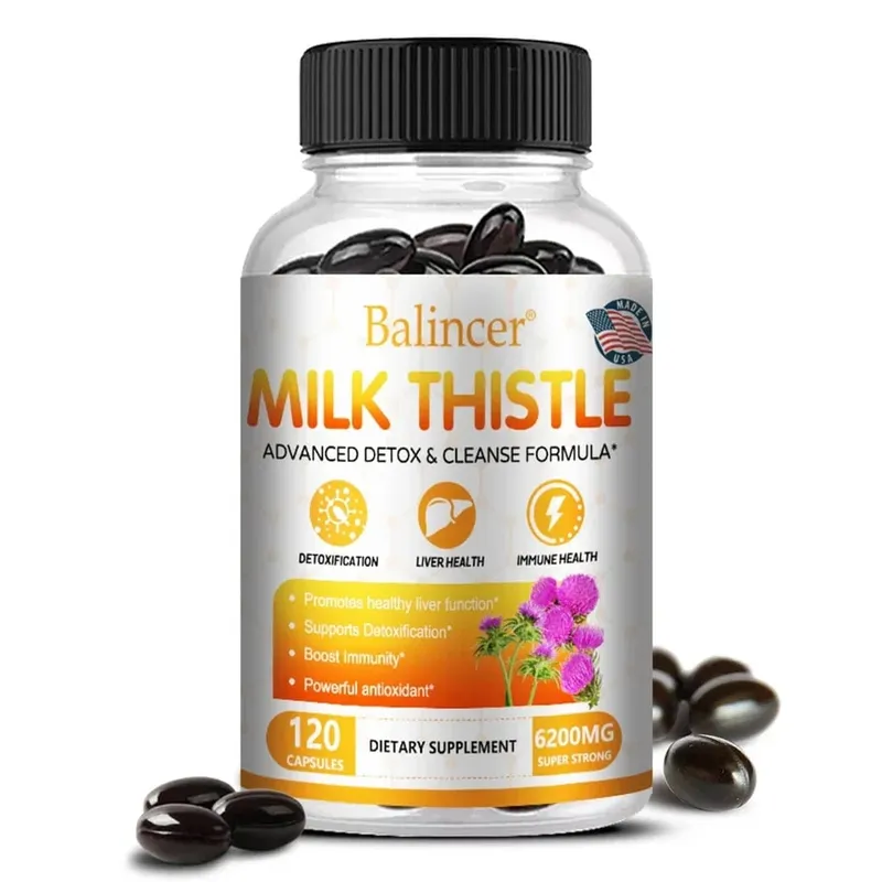 Milk Thistle with Dandelion Root - for Kidney & Liver Health Liver Detox and Cleanse Promotes Skin and Digestive Health