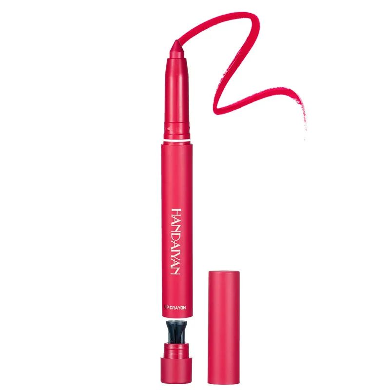 12 farver Pink Velvet Matte Lipstick Pen Lip Liner Blyant Vandtæt Langvarig Ikke let at falme Plumpe læber Crayon Makeup Tint — image 13