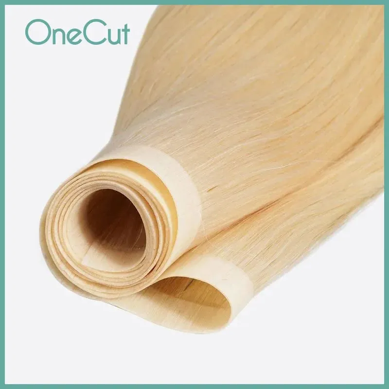 Tape PU Hair Weft Straight Raw Virgin Brazilian Sew In Double Drawn High Quality Bundle Natural Real Human Hair Weave 14-28inch