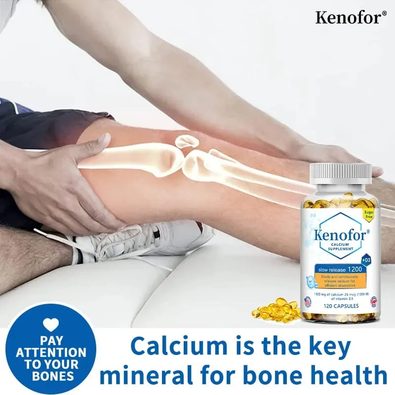 1200 Mg Sustained-release Calcium Supplement with Vitamin D3 To Support Muscle Bone and Digestive Health