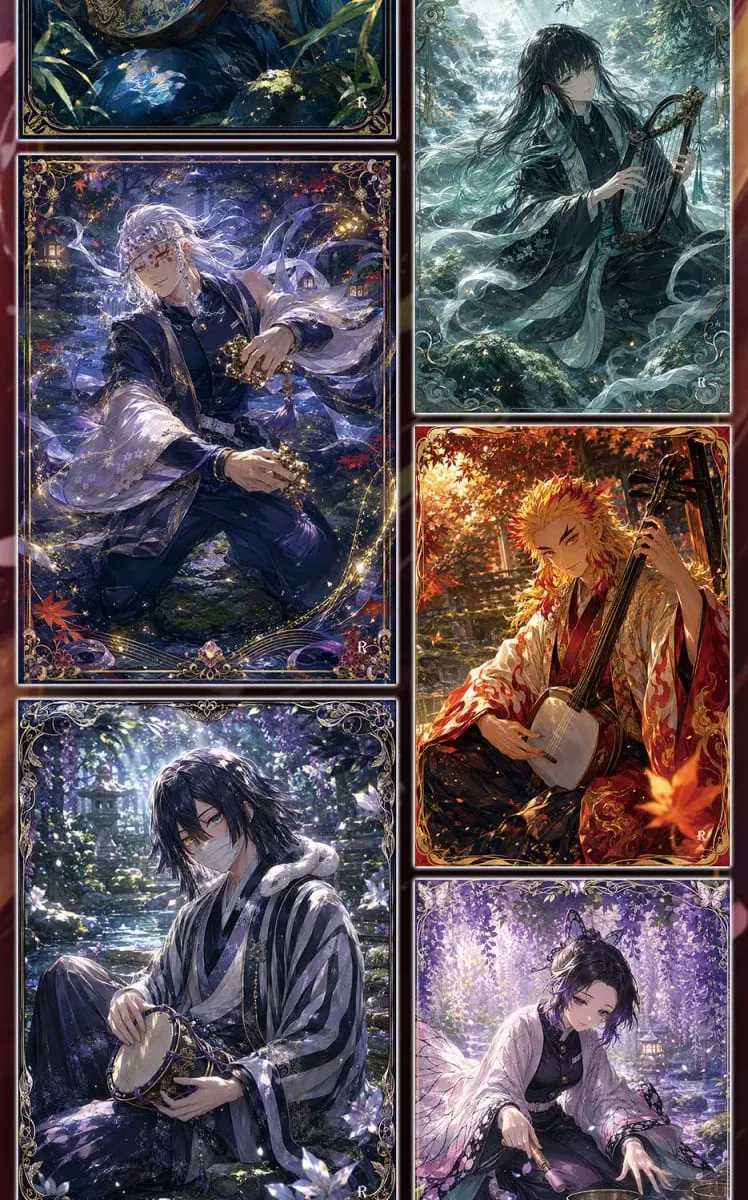 Wholesale 2026 New ShangYou Creative Studio Demon Slayer Cards Tearing Raqqa Anime Collectibles Character Fan Gifts