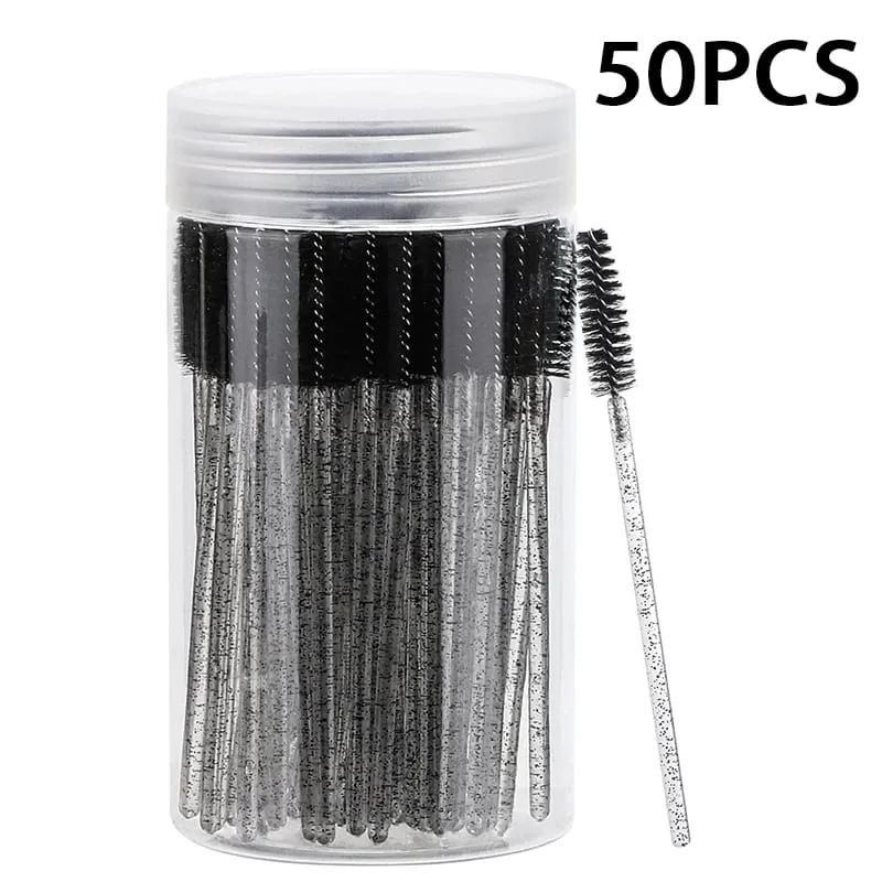 50/150PCS Disposable Eyelash Brush Mascara Wands Eyebrow Brush Makeup Applicator for Eyelash Extension Beauty Tools
