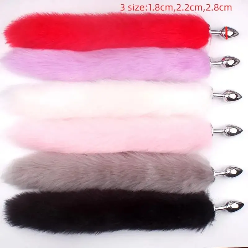 New Fox Tails Anal Plug Metal Anal Sex Toys Butt Plug Sex Games Role Play Cosplay Toys Men And Women Sex Toys