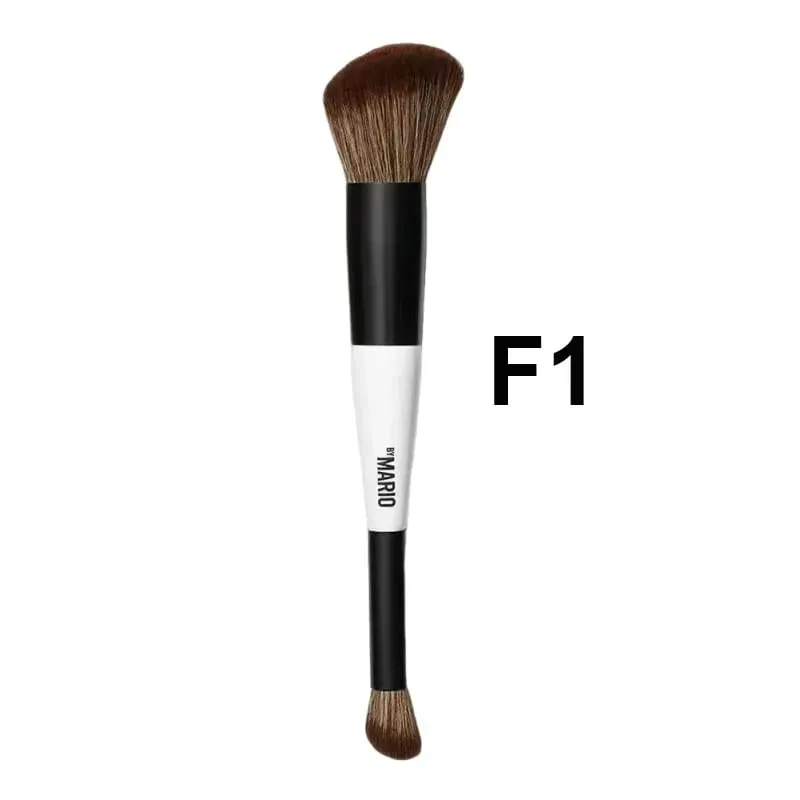 Dual Ended F4 Powder F1 Blush Contour F2 Makeup Brushes with Box Soft Mario Foundation Brush Professional Face Cosmetic Tool