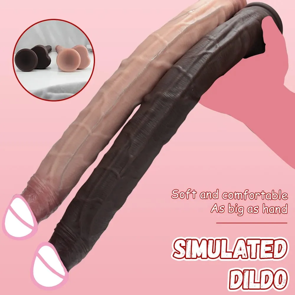 42.5cm Long Dildos Realistic Dildo Silicone Big Penis Soft Anal Sex Toys Suction Cup Big Dick For Women Men Adult Masturbators
