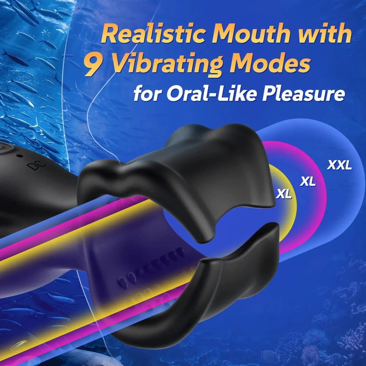 Tongue Licking Male Masturbator Double-Ended Penis Training Vibrator Blowjob Cock Glans Massager Adults Sex Toys for Men