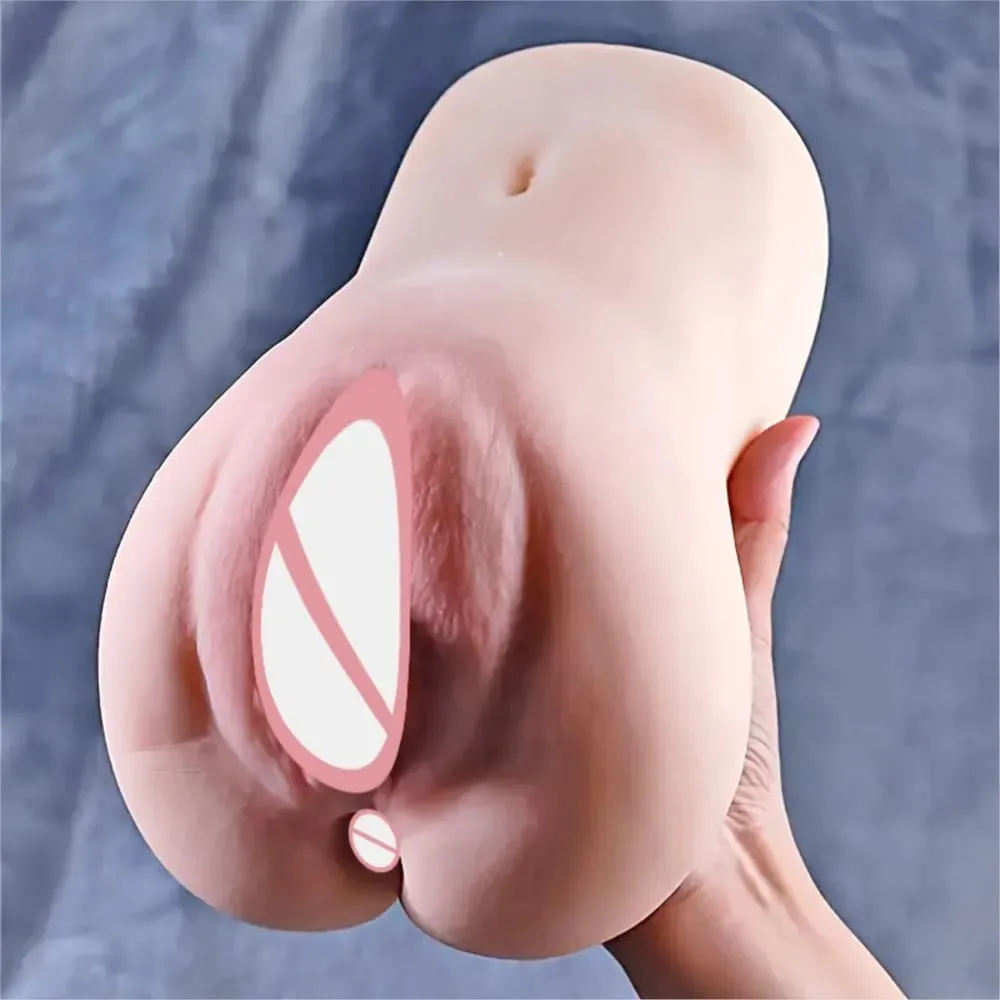 Realistisk Pocket Pussy Mandlig Onanist Kunstig Vagina Blød Silikone Stroker Sleeve Tekstureret voksen sexlegetøj til mænds fornøjelse