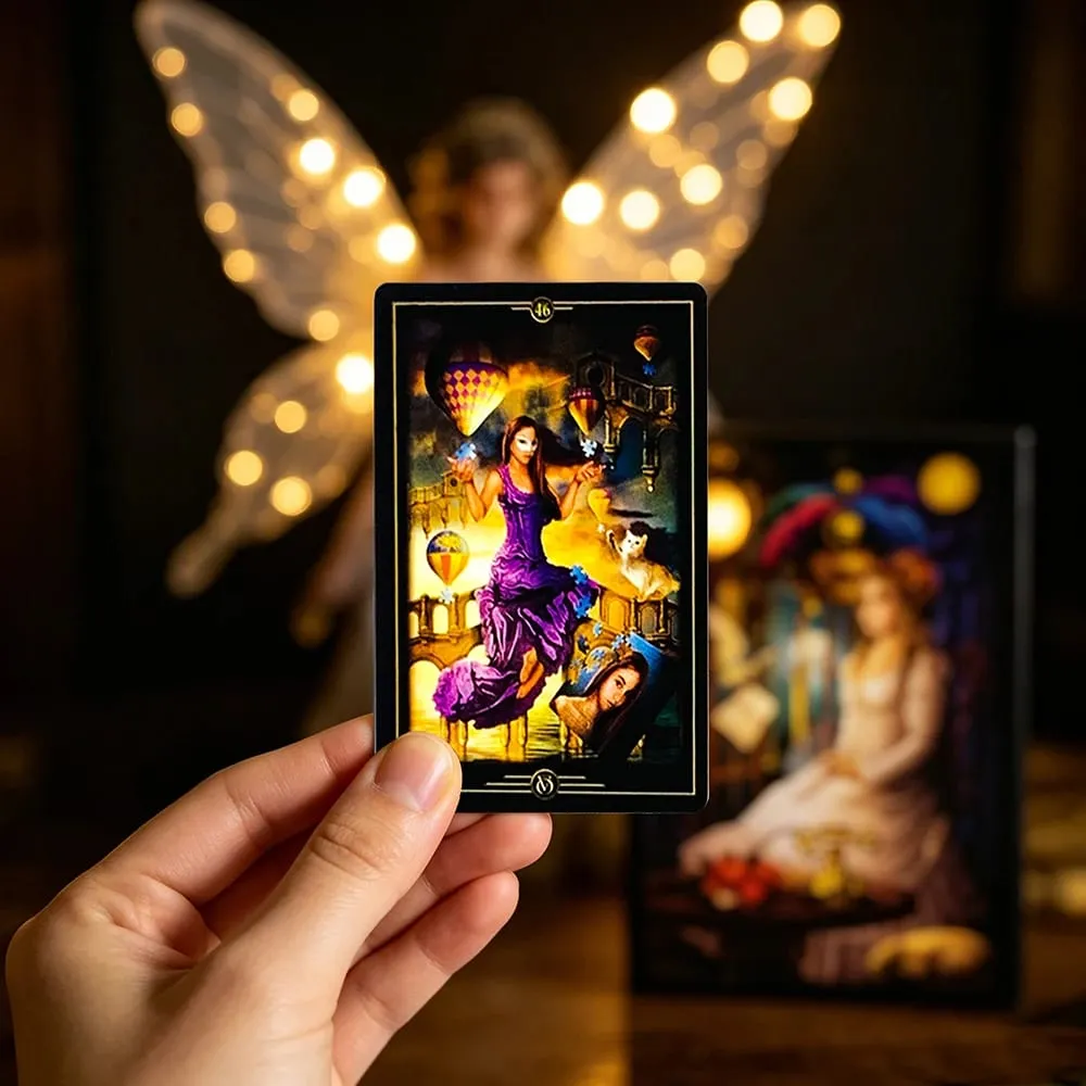 New Oracle Of Visions Cards 52 Deck Divination Metaphysics Oracle Cards Ideal For Travel Meditation & Spiritual Practices