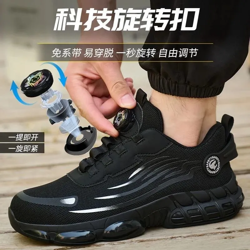 Sizes 36-48 Safety Shoes Steel Toe Smash Puncture Proof Workwear Shoes for Men Sneakers Anti-slip Zapatos De Seguridad De Hombre