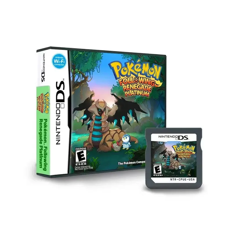 Anime Pokemon Series NDS Game Cartridge Video Game Console Moemon Silver Yellow KAIZO MoonBlack2 Hobby Collection Gifts Toys
