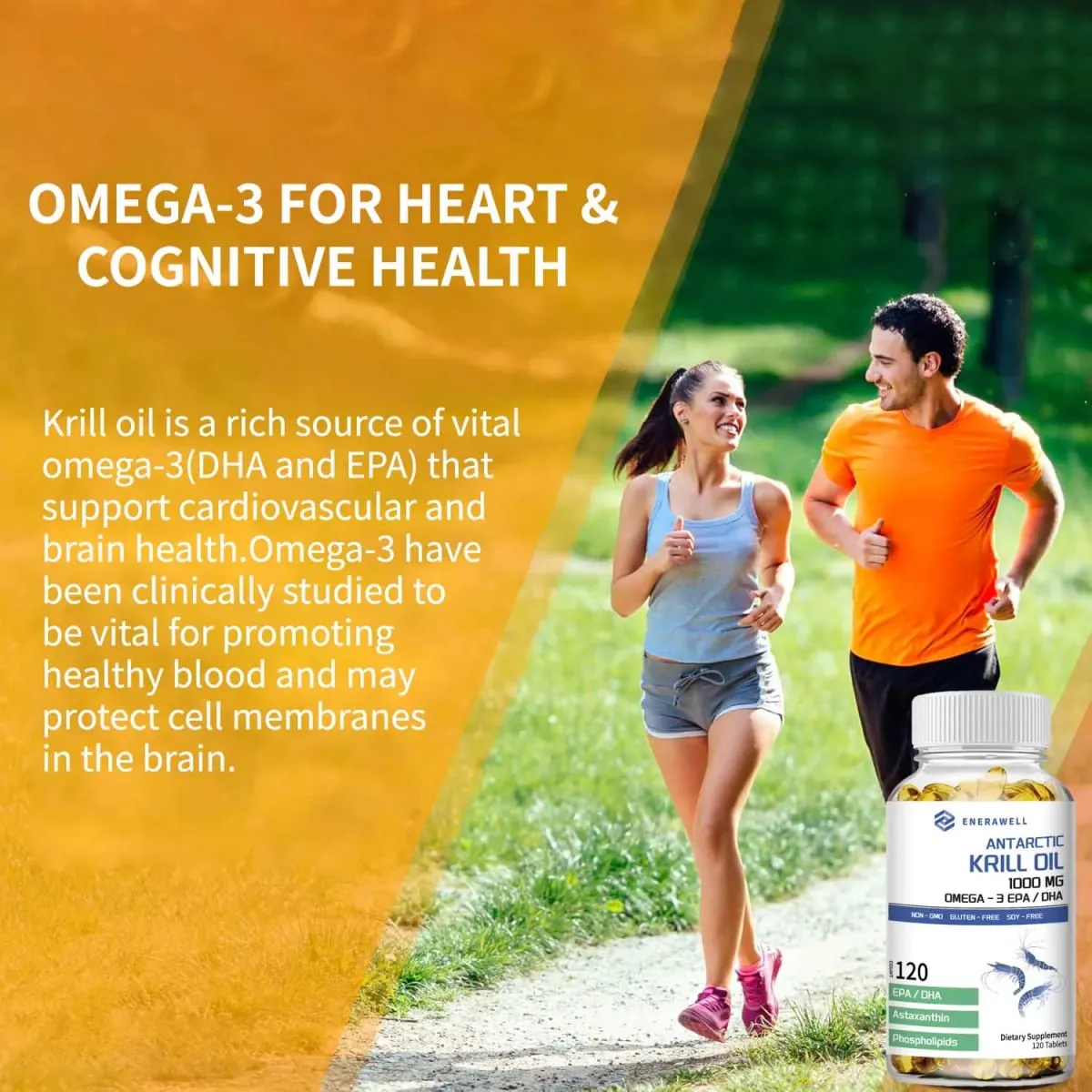 Antarctic Krill Oil 1000 mg Capsules | 3X Strength Natural Source of Omega-3 EPA DHA with Astaxanthin Supplement