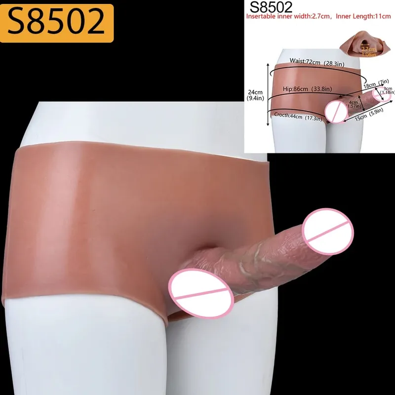 Strap-On Lifelike Penis Cover насадка на член Large Hollow DildoPants Intimate Adult Sex Toy for Couples Sex