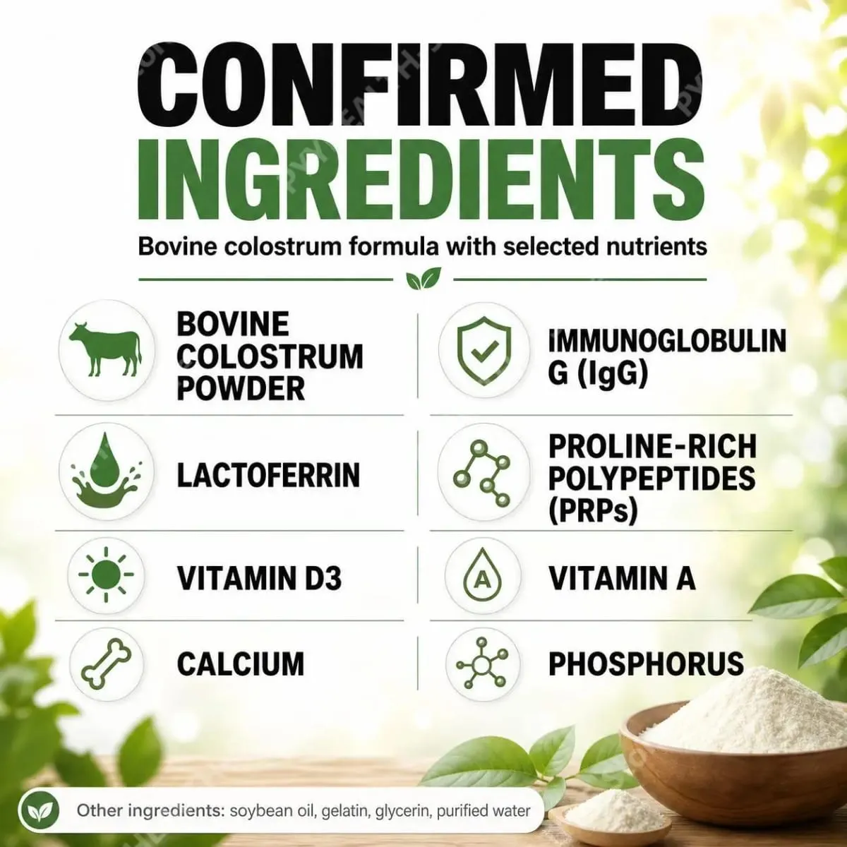 Bovine Colostrum Powder Supports Immune Gut Health and Skin Health with IgG Immunoglobulin Lactoferrin 240g/8.47 OZ
