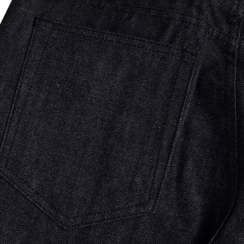 High Street Retro Buckle Design For Men'S Jeans Street Ruff And Handsome Loose Casual Wide Leg Pants Black Jeans
