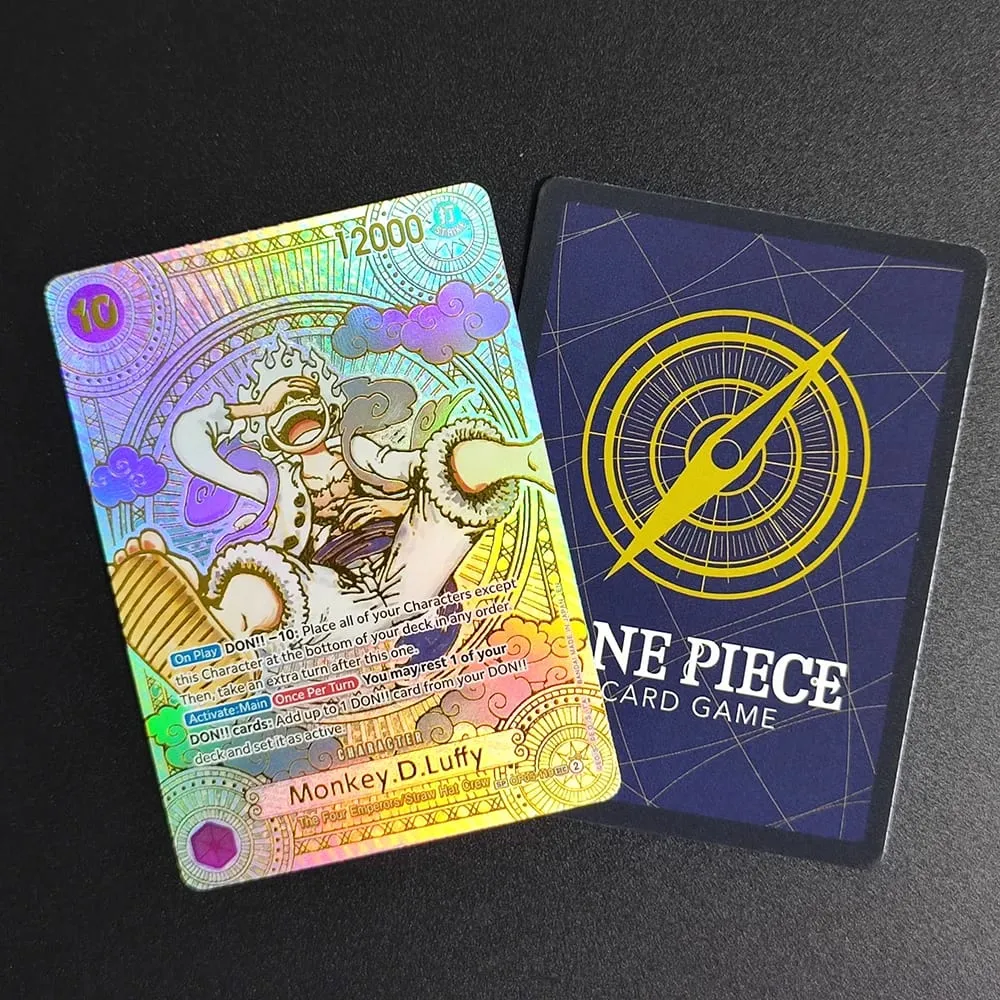 ONE PIECE CARD Game Gold Manga Teach Luffy Op09-093 OP05-119 SEC English Collection OPCG Anime Cards