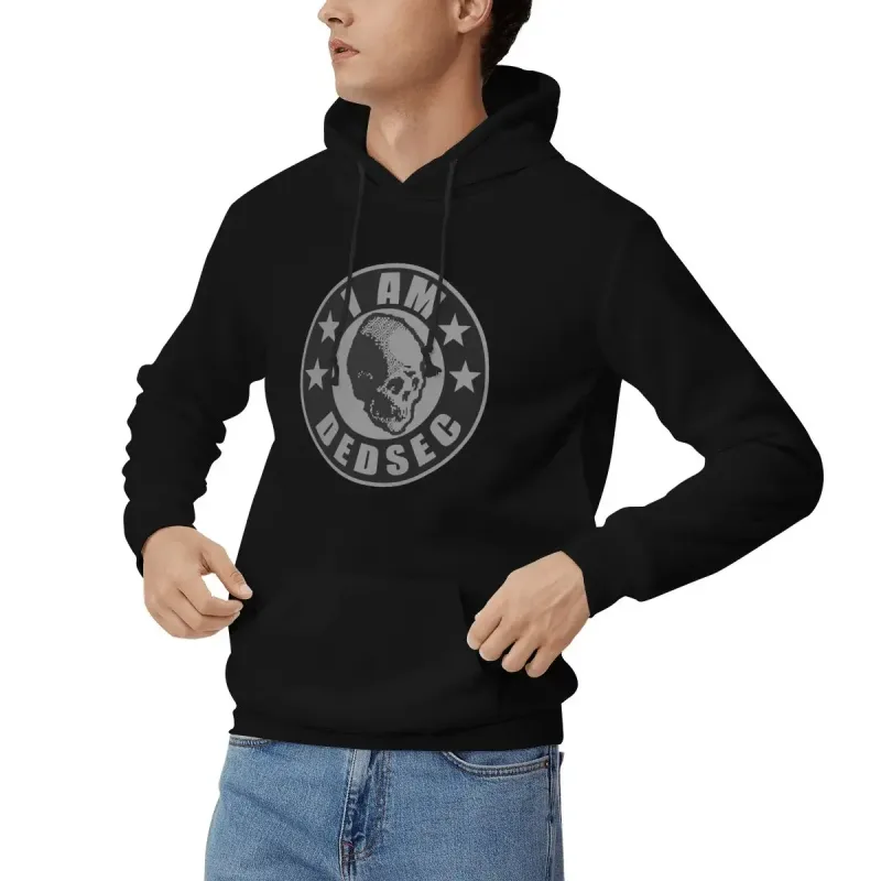 I Am Dedsec Hoodies Men's Women Casual Pullover Sweatshirt Hip Hop Long Sleeve Hooded Autumn Winter