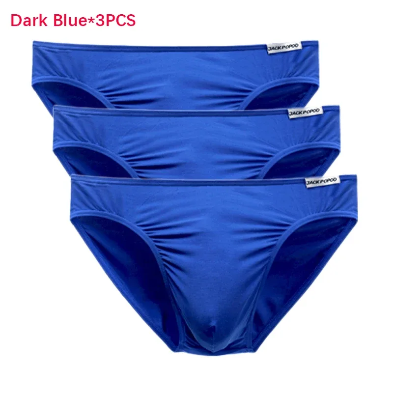3PCS/Lot Men's Underwear Modal High Quality Soft Briefs Breathable Comfortable Youth Underpants Male Sexy U Bulge Pouch Panties