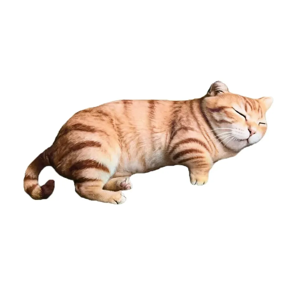 Plush Material Animal Body Pillow PP Cotton Filled 40cm Size Poultry Throw Pillows Soft Texture Cat Pattern