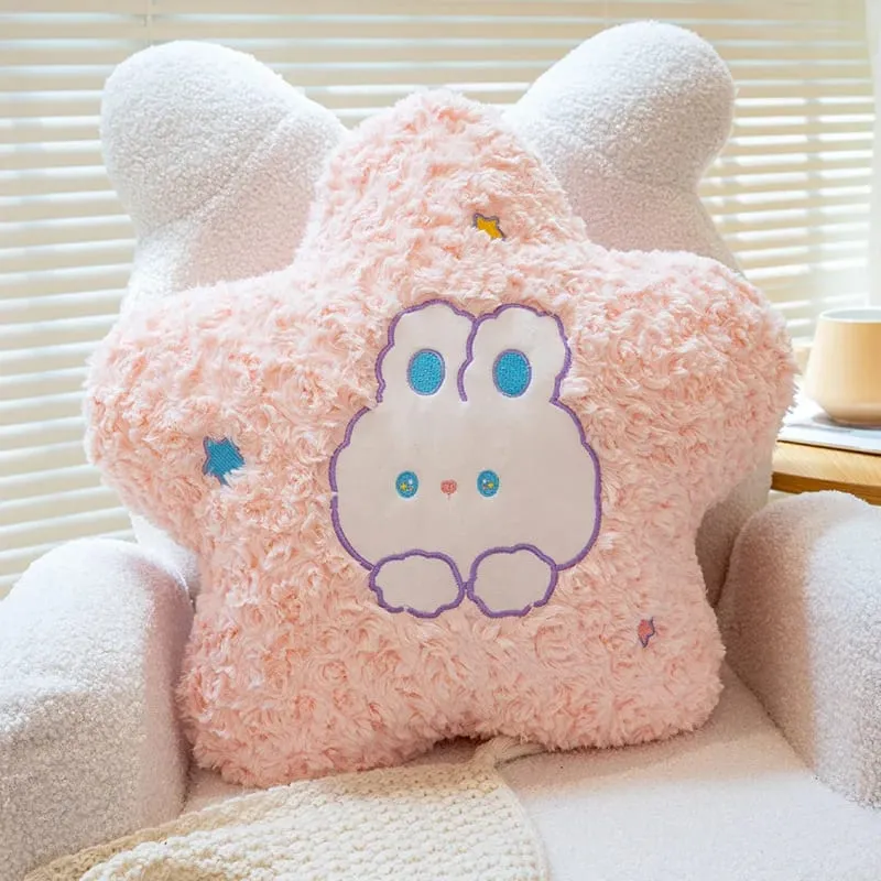 45cm Kawaii Pillow Rabbit Cartoon Star Moon Pillow Cushion Creative Happiness Soft Family Plush Toy Sofa Home Decor Plush Pillow