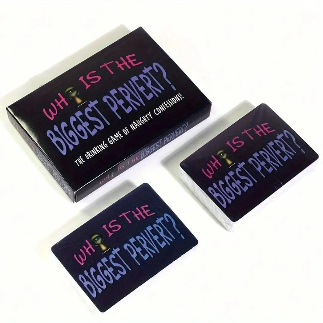 Who Is the Biggest Pervert? Adult Party Card Game | Naughty Truth or Dare Drinking Game for Friends & Game Night