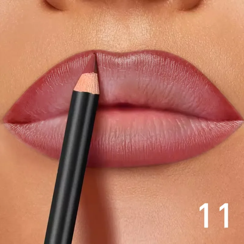 Delineador labial fosco à prova d'água de 6 cores - Fórmula de longa duração e sem transferência com acabamento fosco 6 tons versáteis