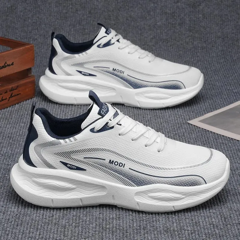 Artificial Leather Men Casual Shoes Breathable Male Lightweight Sneakers Outdoor Spring Walking Comfort Free Shipping