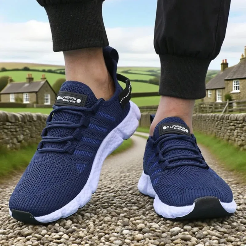 Soft Soled Running Shoes for Men Breathable Mesh Flexible Casual Sneakers Comfortable Sustainable Soles Tennis Training Shoes — image 2