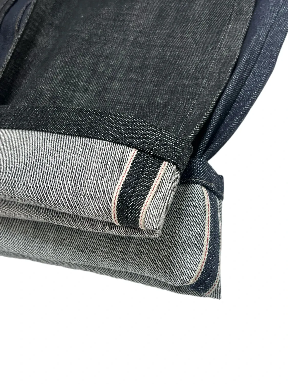 Japanese Raw Denim Loose Fit Jeans Classic Unwashed Cotton Workwear Baggy Trousers for Men