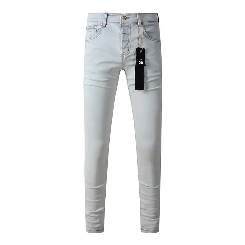 Men's Distressed High Street School Boys Fashion American Style Stretch Skinny Fit Ripped Jeans