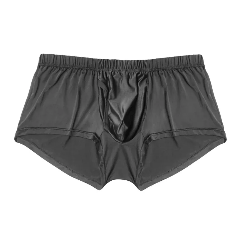 Men's Loose Front Fly Icy Woven Boxer Shorts, Stretch Breathable Multi Color Underwear for Sleep Home Daily Casual Lounge Wear — image 8