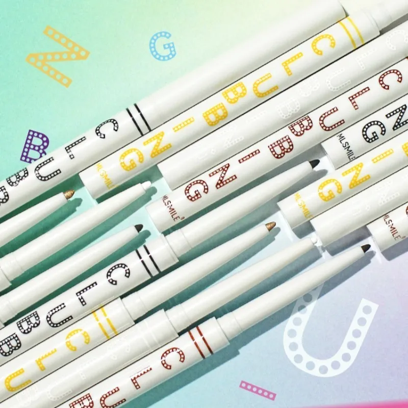 Waterproof Black White Eyeliner Pencils Long-Lasting Smudge-Proof for Bold Eye Makeup Easy Glide Formula Eye Liner Cosmetics