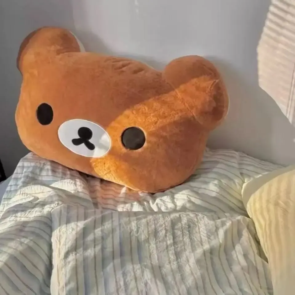 Best-Selling 40cm Kawaii Rilakkuma Plush Warm Hand Pillow Cartoon Bear Peluche Stuffed Toy Desk Decoration Item Cute Gift Toys