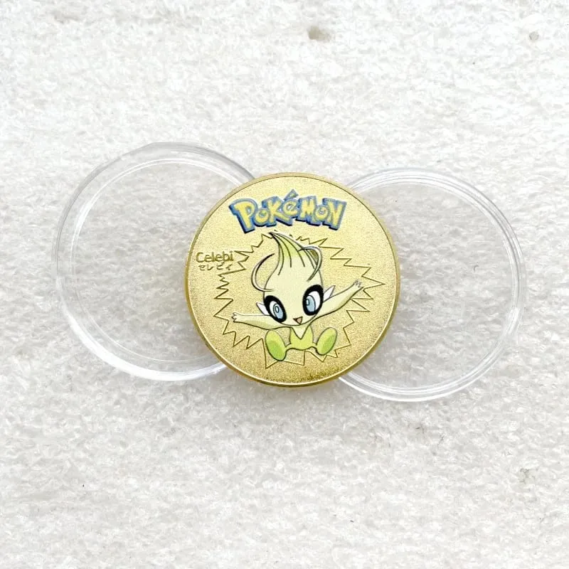 Pokemon Đồng Tiền Vàng Pikachu Anime Đồng Tiền Kỷ Niệm Charizard Vàng Kim Loại Tròn Đồng Xu Đồ Chơi