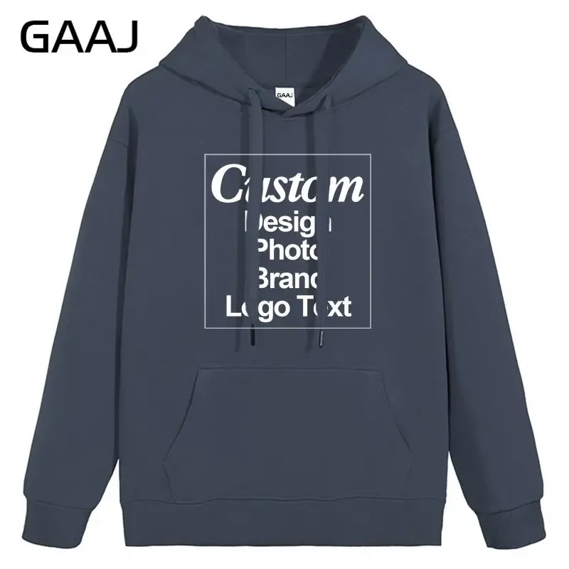 High Quality Custom Hoodie Cotton Sweatshirt Print Embroidery Brand Logo Text Photo Design Men Women Famliy Team Clothing 300g