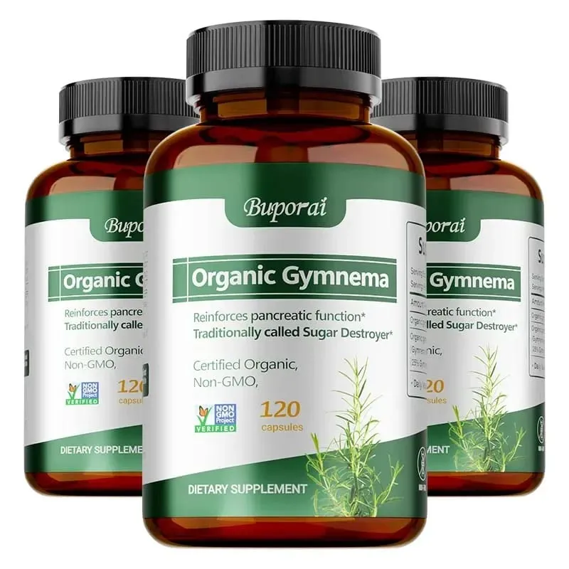 Organic Gymnema - Supports Balanced Glucose Metabolism and Energy Health Enhances Absorption and Provides Nutritional Support