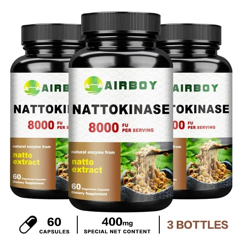 Nattokinase - Beauty and Skin Care Promotes Blood Circulation Maintains Blood Pressure Balance Supports Heart Health
